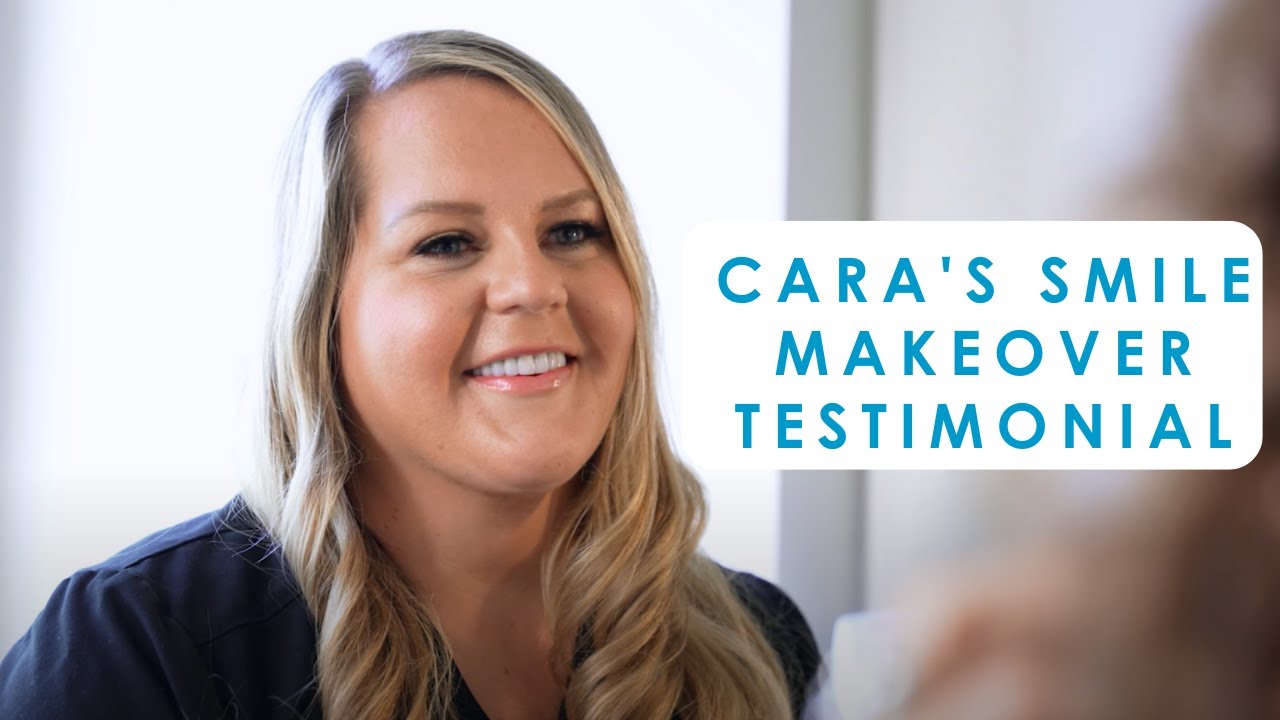 Cara sharing her full mouth smile makeover experience