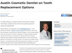 Austin Dentist Compares Tooth Replacement Options