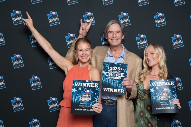 Smiling Woman Porcelain Veneers Austin Texas